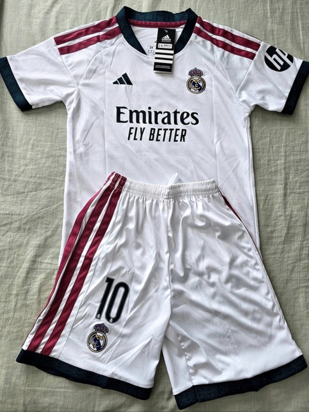 Real Madrid Home Kit Kylian Mbappé #10 Youth Set Mbappé #10 Soccer Kit